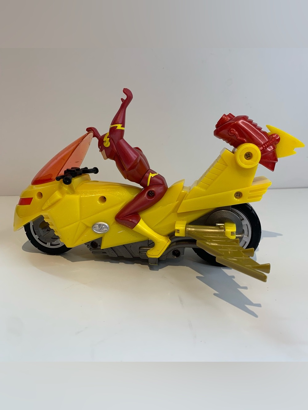 2003 Mattel Justice League Mission Vision The Flash Motorcycle DC Comics Vintage